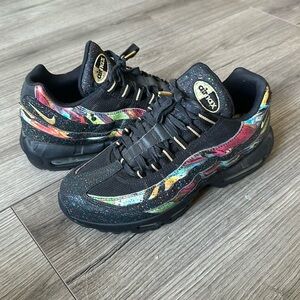 Nike Air Max 95 Galaxy Splatter Caribana Black Sneaker Men 8.5